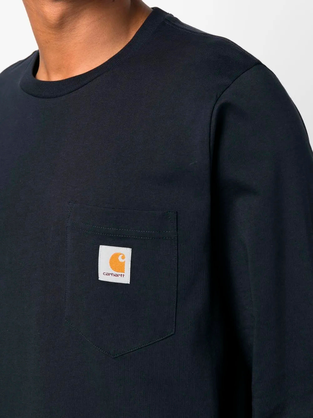 CARHARTT WIP-L/S POCKET T-SHIRT-I030437 BLACK