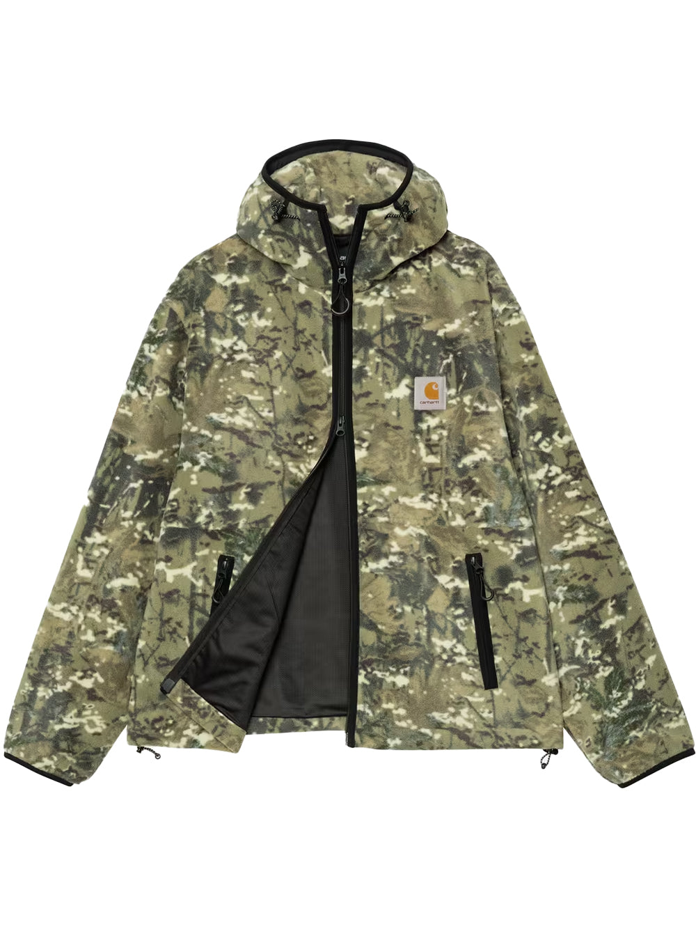 CARHARTT WIP-BLEVIN LINER POLYESTER FLEECE-I035310 38TXX CAMO COMBI GREEN