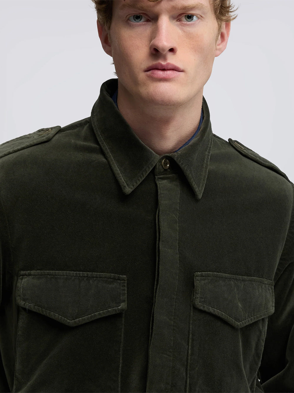 ASPESI-CAMICIA FIELD SHIRT-W5.A.CE10.V548 85237 MILITARE