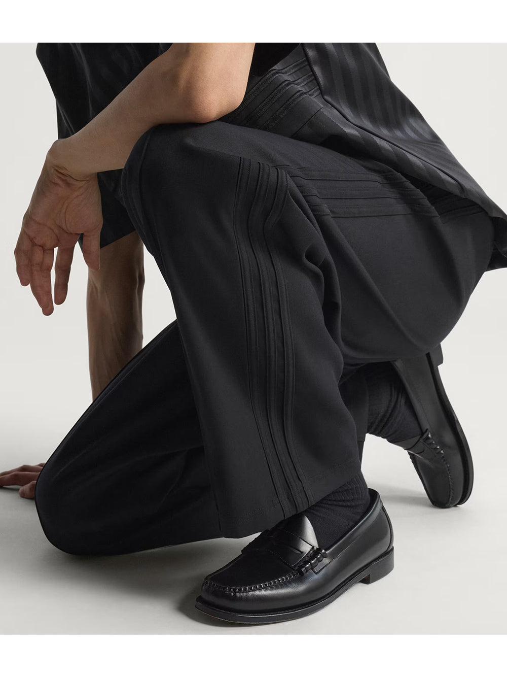 ADIDAS-BAGGY TRACK PANT-JW2796 BLACK/BLACK