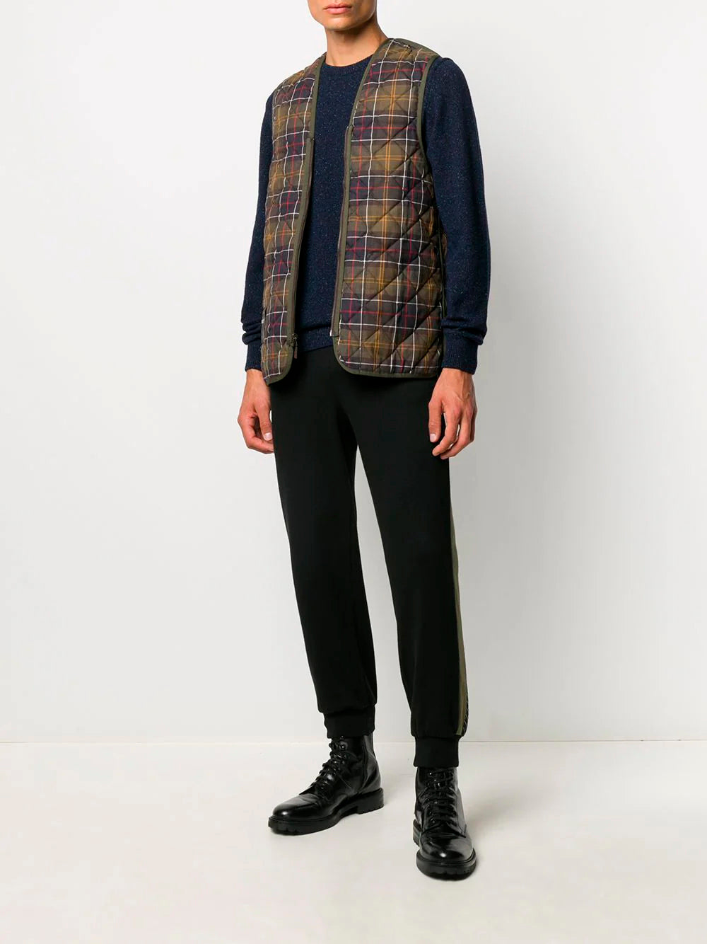 BARBOUR-QUILTED WAISTCOAT/ZIP-IN LINER-MLI0001.GN92 GN92 GREEN