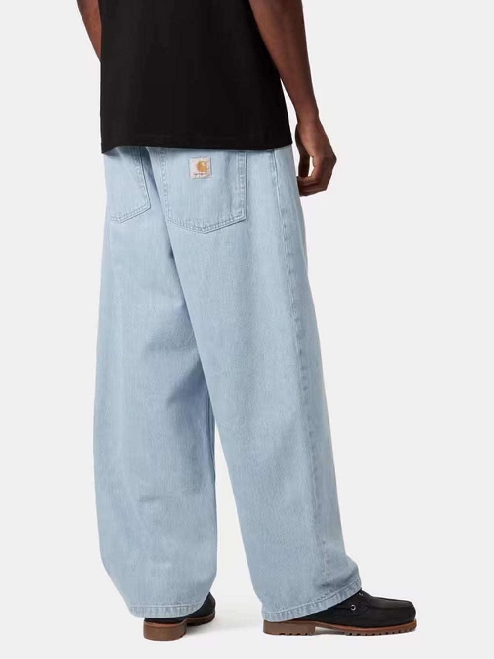 CARHARTT WIP-BRANDON PANT-I035893 01WU BLUE HEAVY WORN BLEACHED