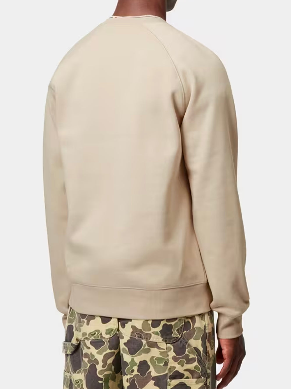 CARHARTT WIP-CHASE SWEATSHIRT-I033660 38AXX FLEUR DE SEL/GOLD