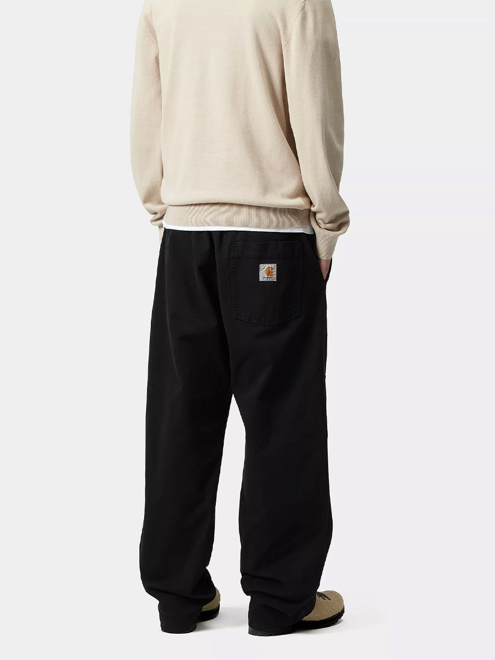 CARHARTT WIP-FLOYDE PANT-I033585 89GD BLACK/GARMENT DYED