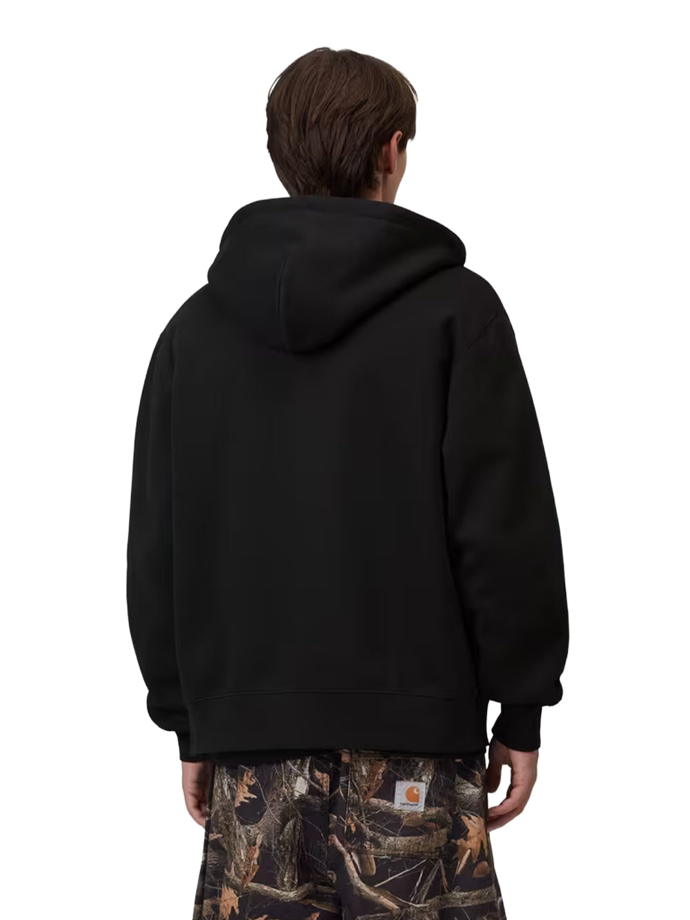 CARHARTT WIP-HOODED MACK SWEAT JACKET-I037102 K02XX BLACK/WAX