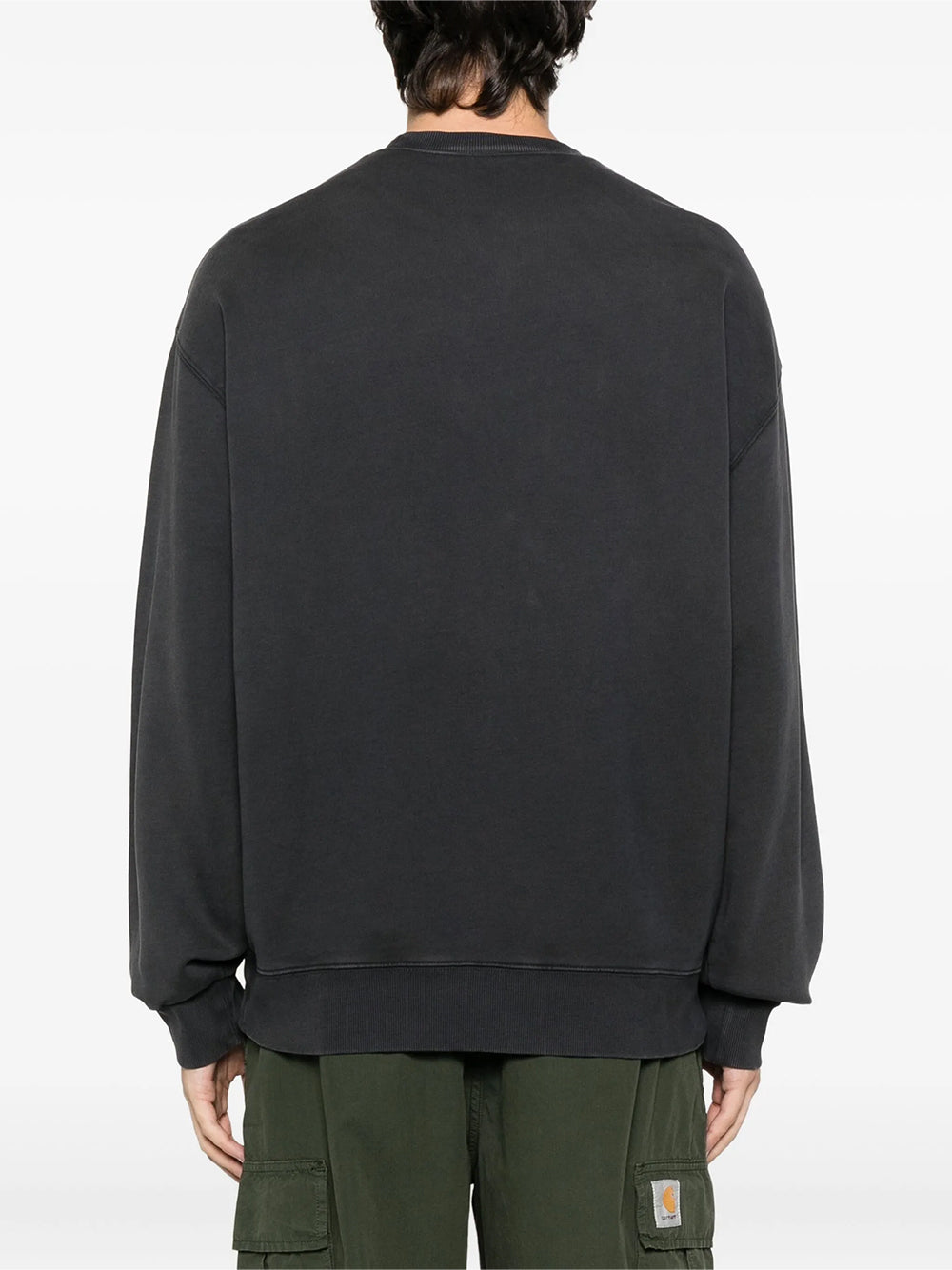 CARHARTT WIP-HUDSON SWEATSHIRT-I035186 895F BLACK/CHALK WASH