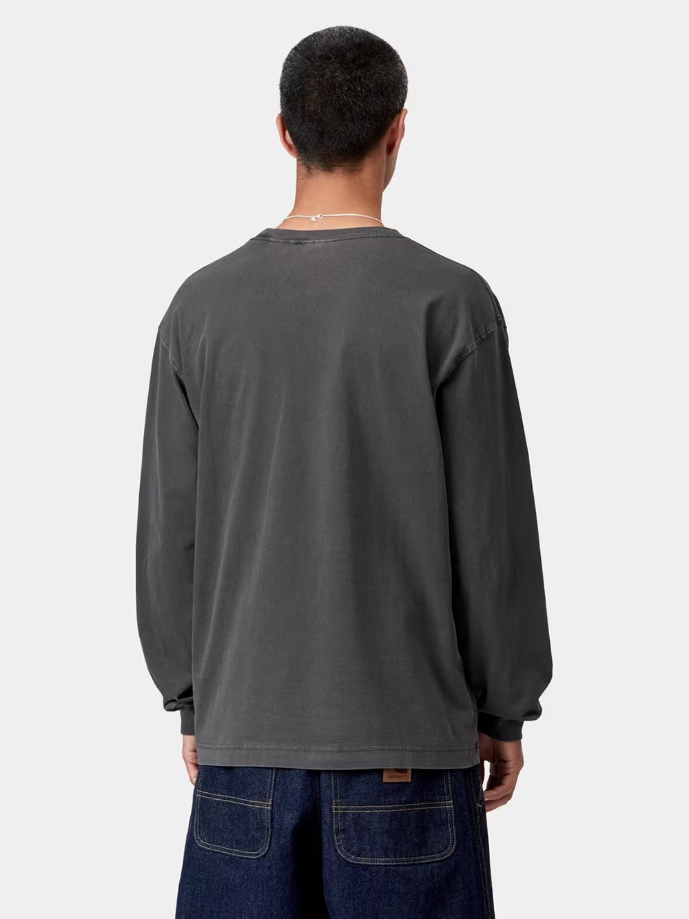 CARHARTT WIP-L/S VISTA T-SHIRT-I030779 89GD BLACK/GARMENT DYED