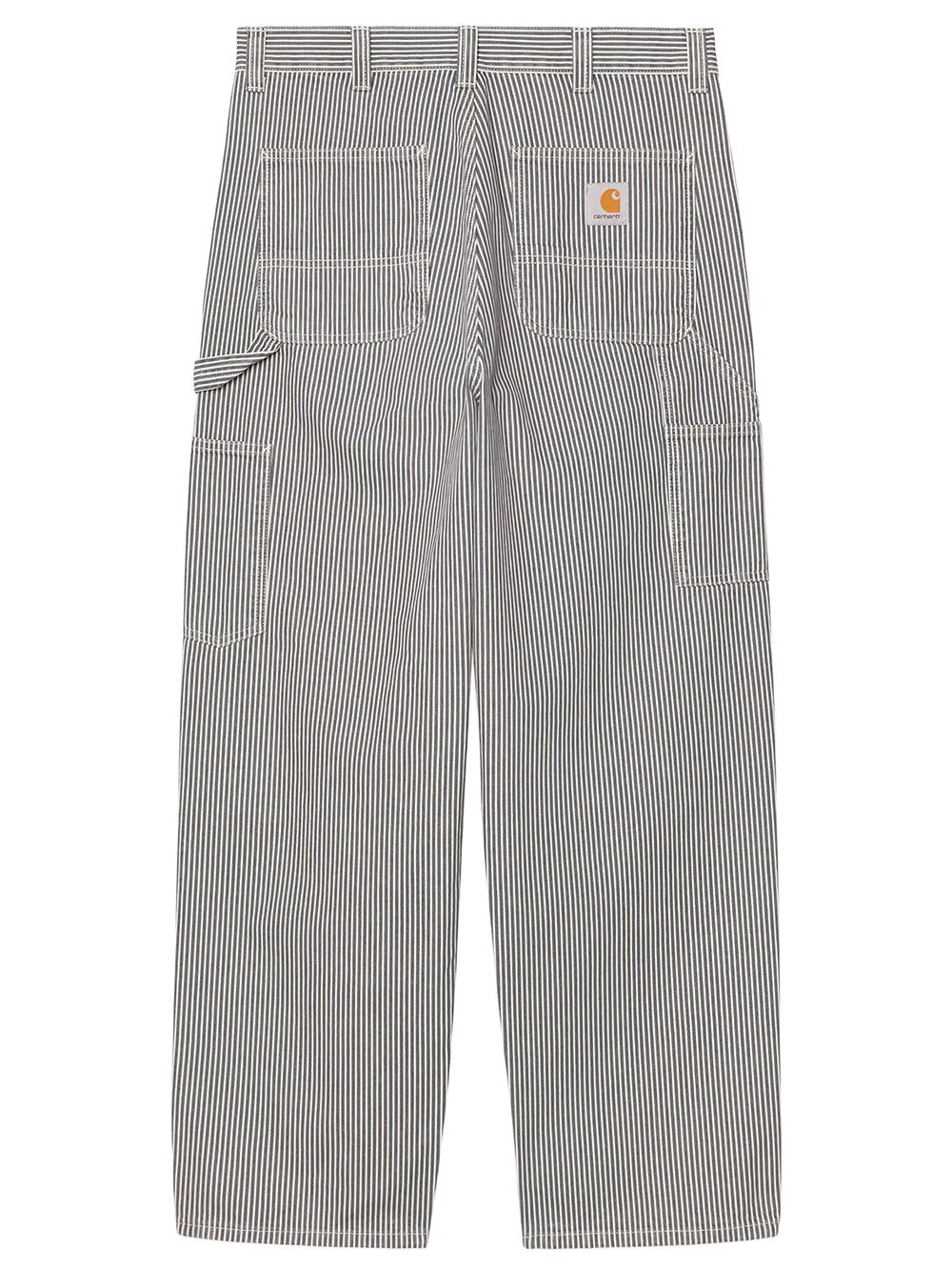 CARHARTT WIP-MERCER SINGLE KNEE PANT-I036531 3OK06 MERCER STRIPE GRAPHITE/WAX STONE WASHED