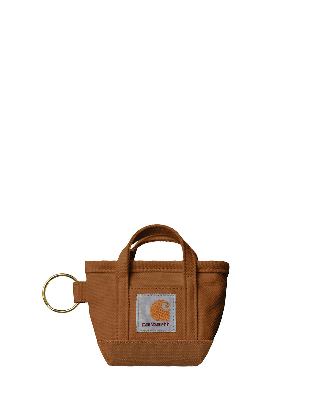 CARHARTT WIP-MINI TOTE BAG KEYCHAIN-I036418 HZXX HAMILTON BROWN