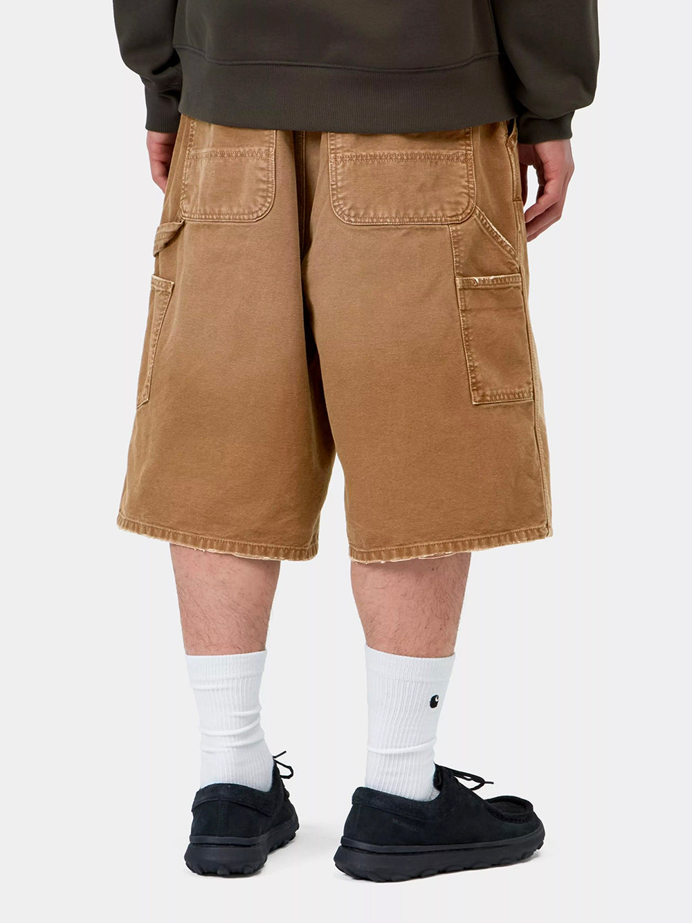 CARHARTT WIP-OG DOUBLE KNEE SHORT-I036870 HZ17 HAMILTON BROWN DESTROY WASH