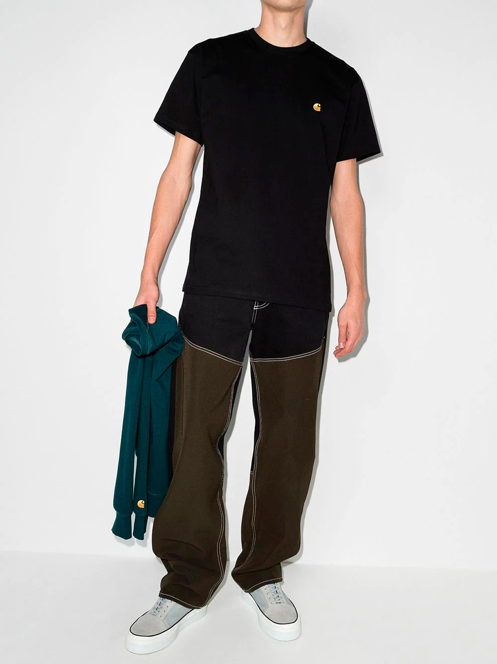 CARHARTT WIP-S/S CHASE T-SHIRT-I026391 00FXX BLACK/GOLD