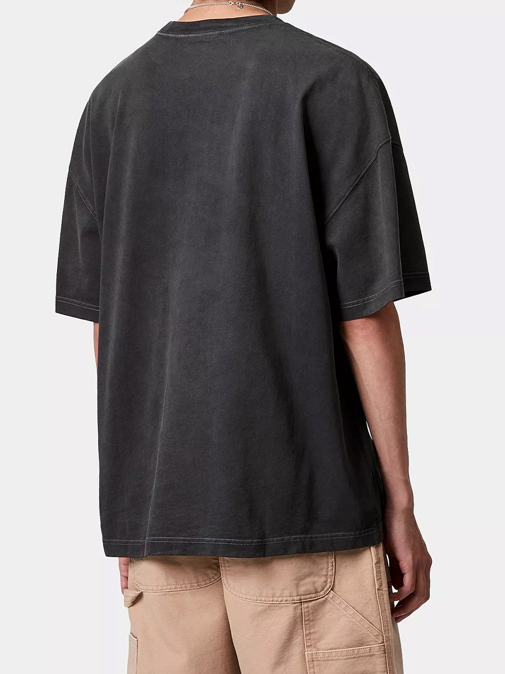 CARHARTT WIP-S/S HUDSON POCKET T-SHIRT-I035140 895F BLACK/CHALK WASH