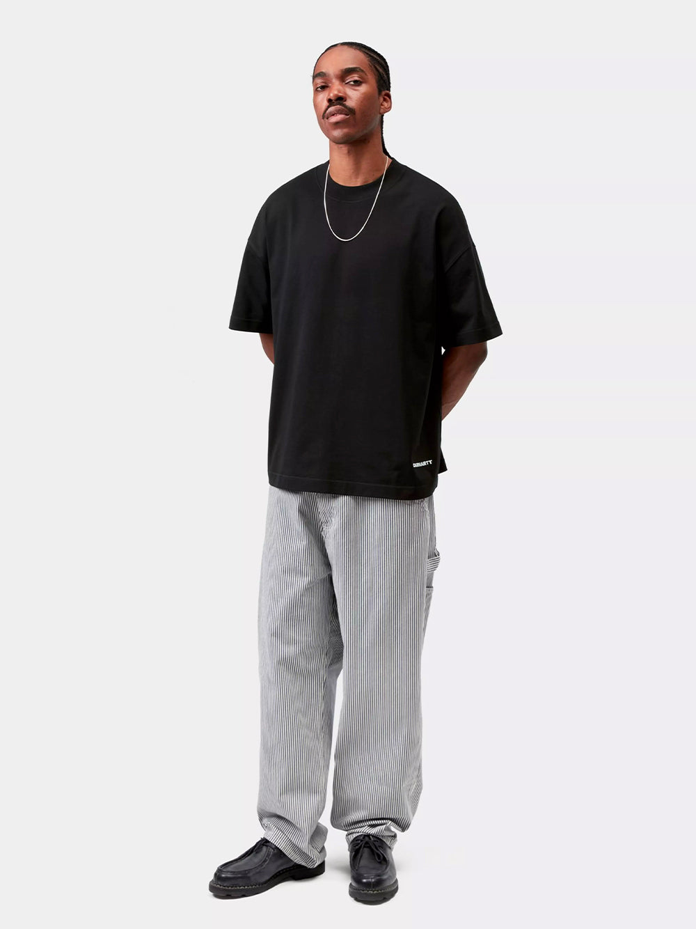 CARHARTT WIP-S/S LINK SCRIPT T-SHIRT-I031373 0D2XX BLACK/WHITE