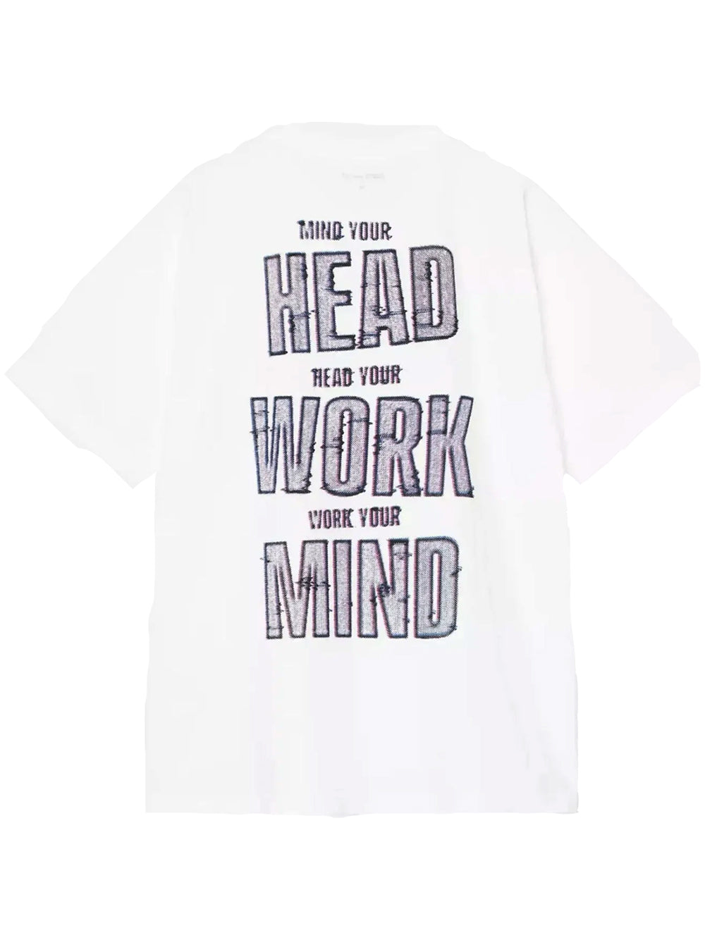 CARHARTT WIP-S/S MIND YOUR HEAD T-SHIRT-I036000 02XX WHITE