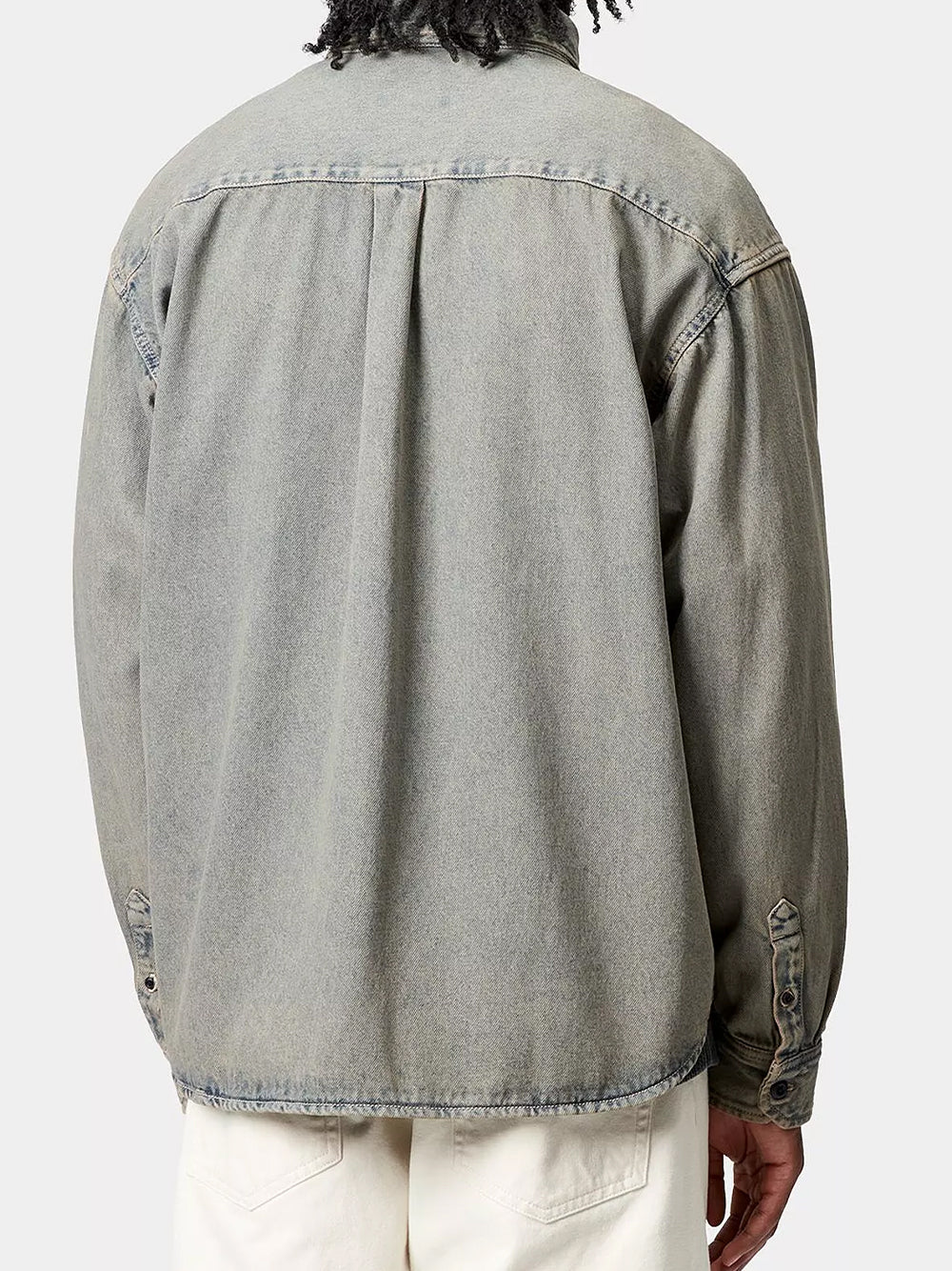 CARHARTT WIP-TIGAN SHIRT JACKET-I035821 3FUGD BLUE/LEATHER