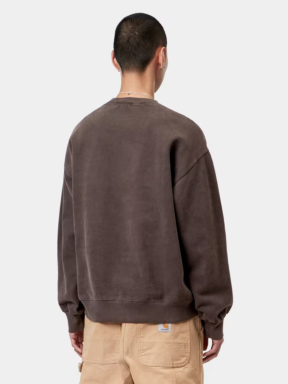 CARHARTT WIP-VISTA SWEAT-I029522 47GD TOBACCO/GARMENT DYED