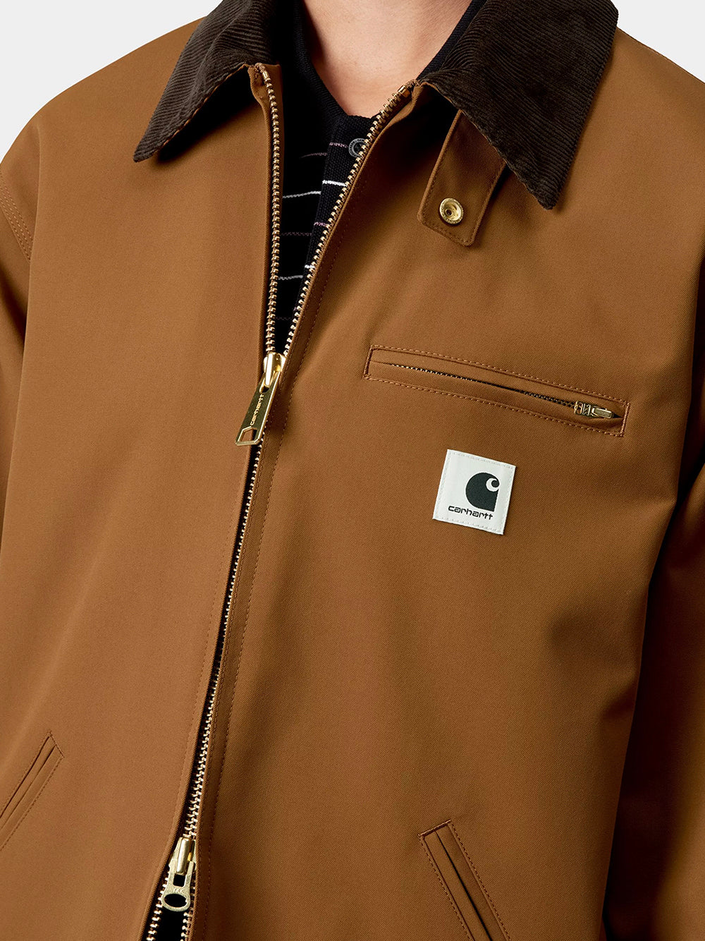 CARHARTT WIP-W` CLARK JACKET-I036144 00SXX HAMOLTON BROWN/TOBACCO