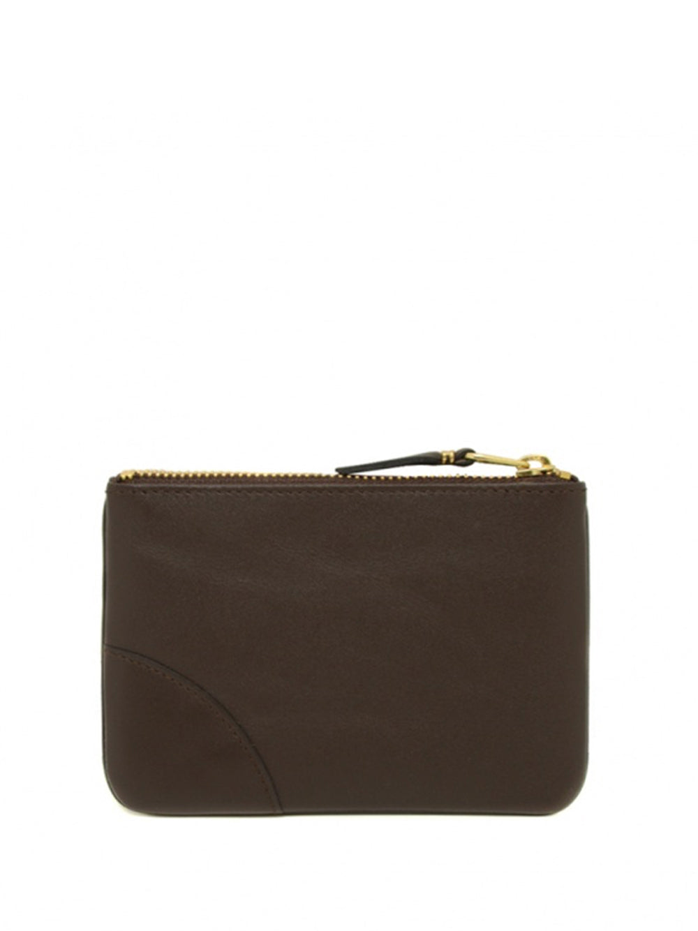 COMME DES GARÇONS WALLET-CLASSIC LEATHER ZIP POUCH-SA8100 801 MARRON