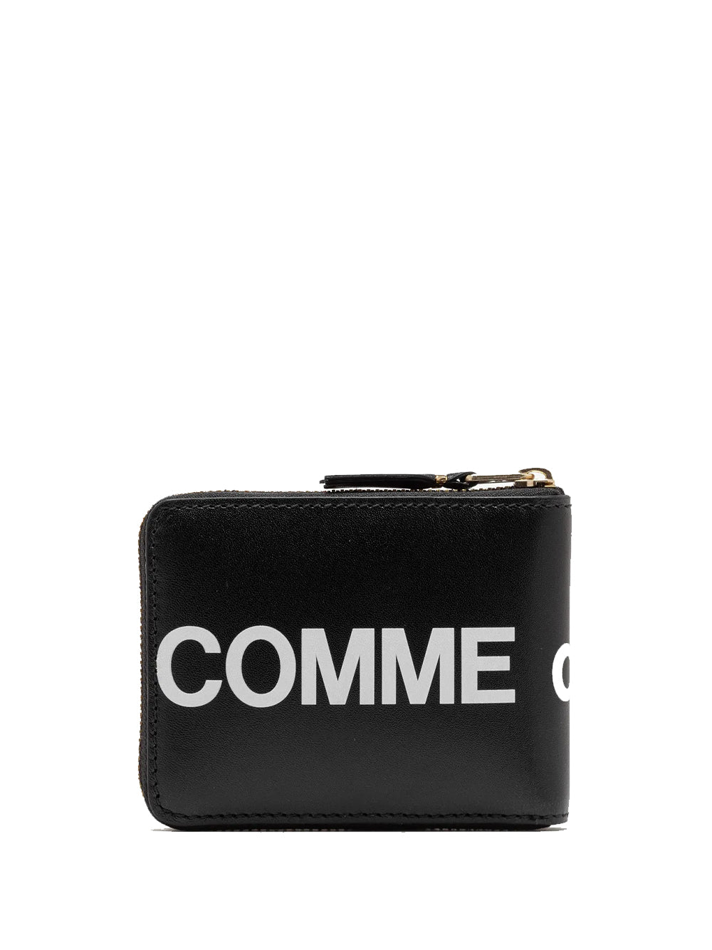 COMME DES GARÇONS WALLET-HUGE LOGO FULL ZIP AROUND WALLET-SA7100HL 1 BLACK