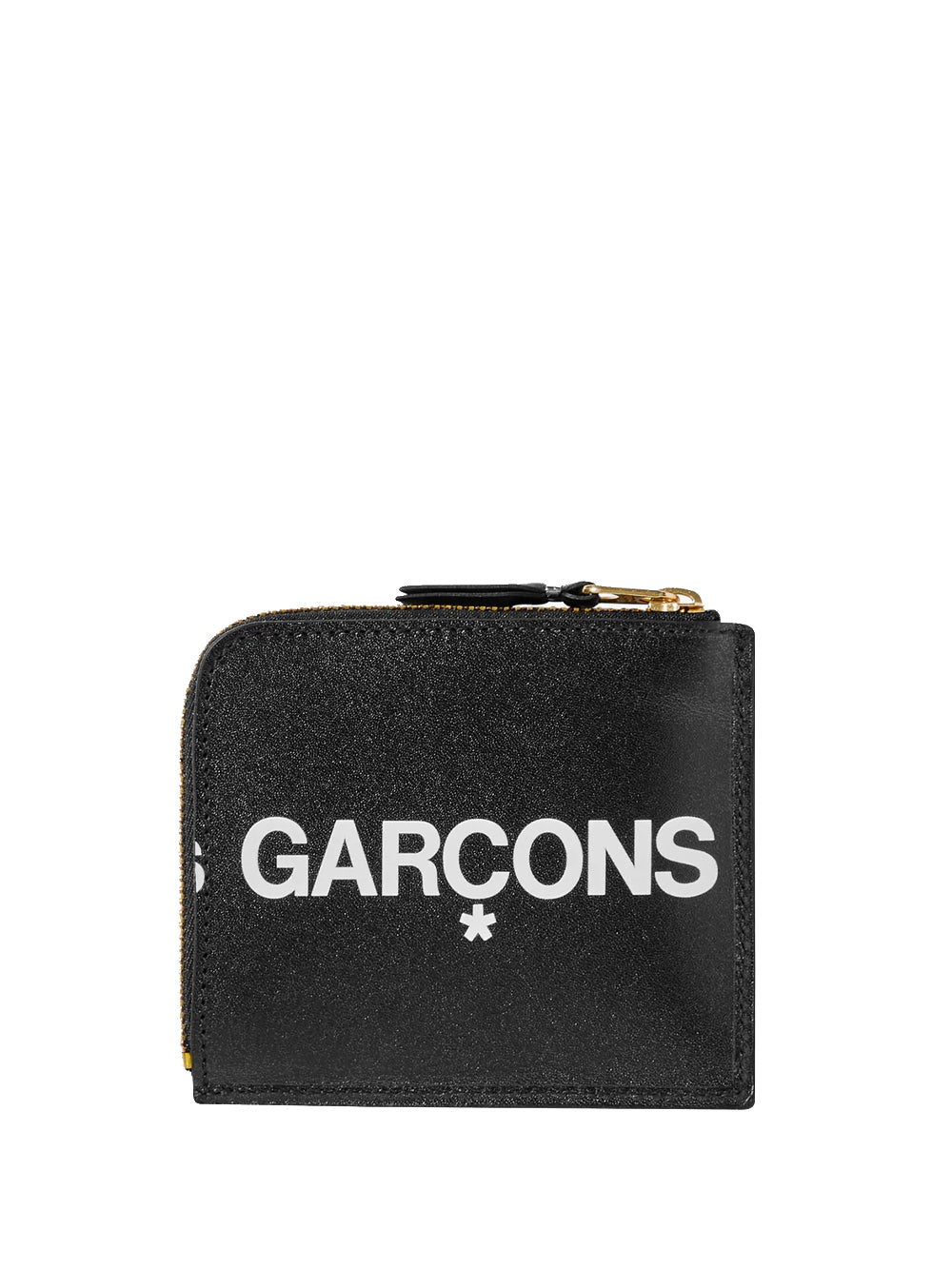 COMME DES GARÇONS WALLET-HUGE LOGO ZIP AROUND WALLET-SA3100HL 1 BLACK