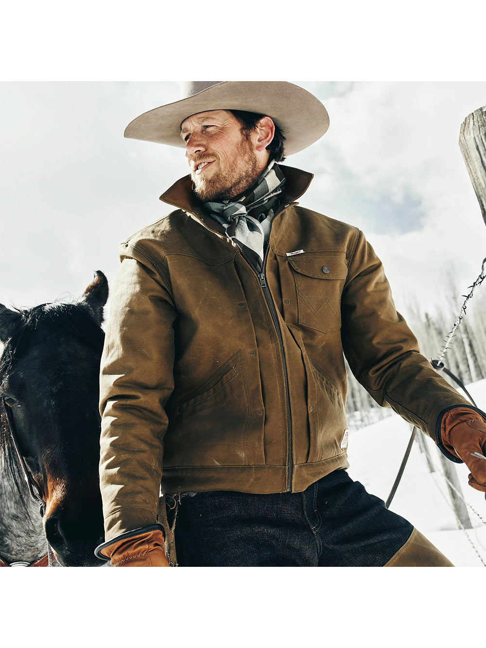 FILSON-FILSON X WRANGLER ADVENTURE JACKET-FMCPS0148 TAN