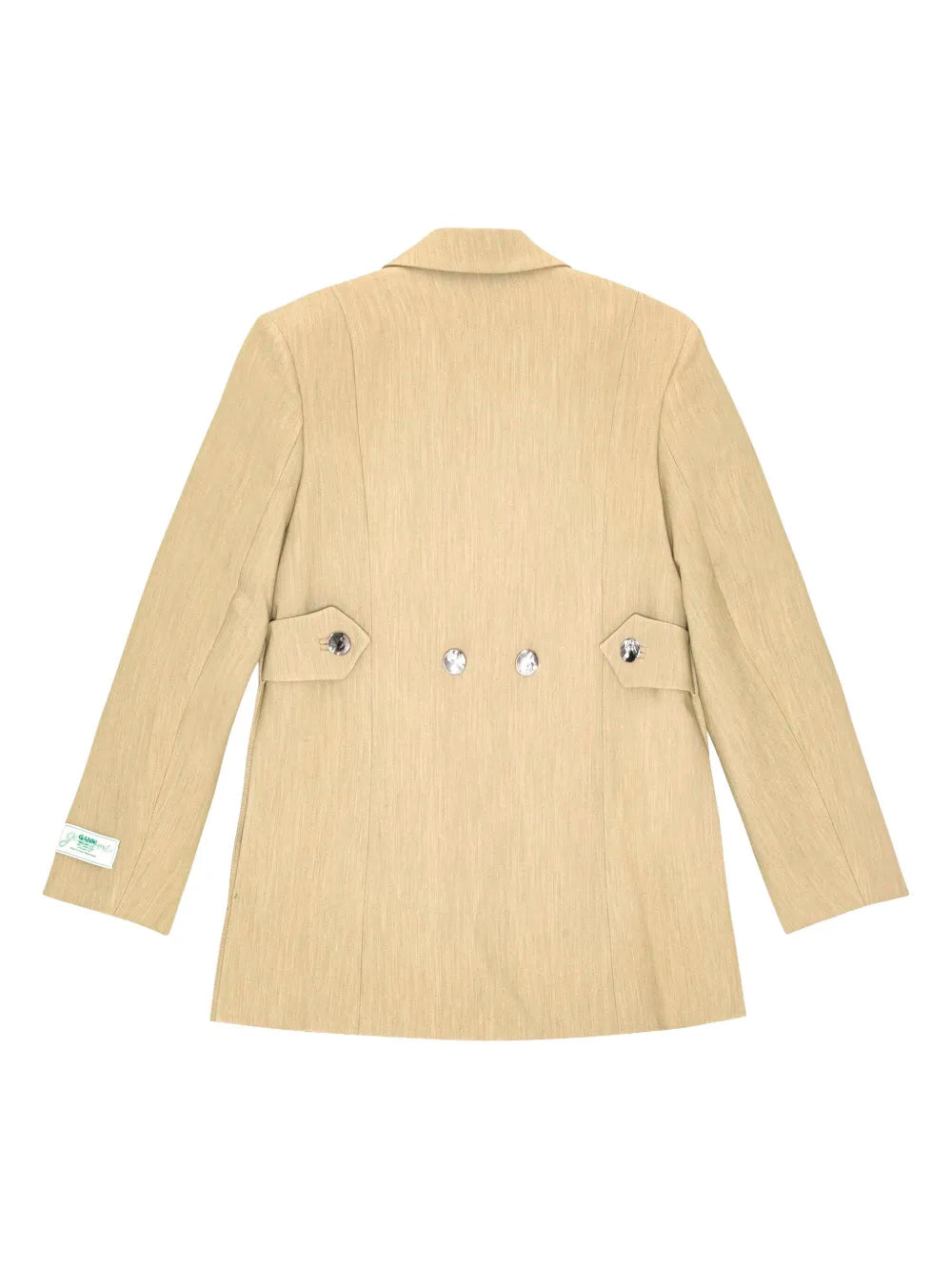 GANNI-FUTURE MELANGE TWILL SUITING BLAZER-W0214 028 BOA