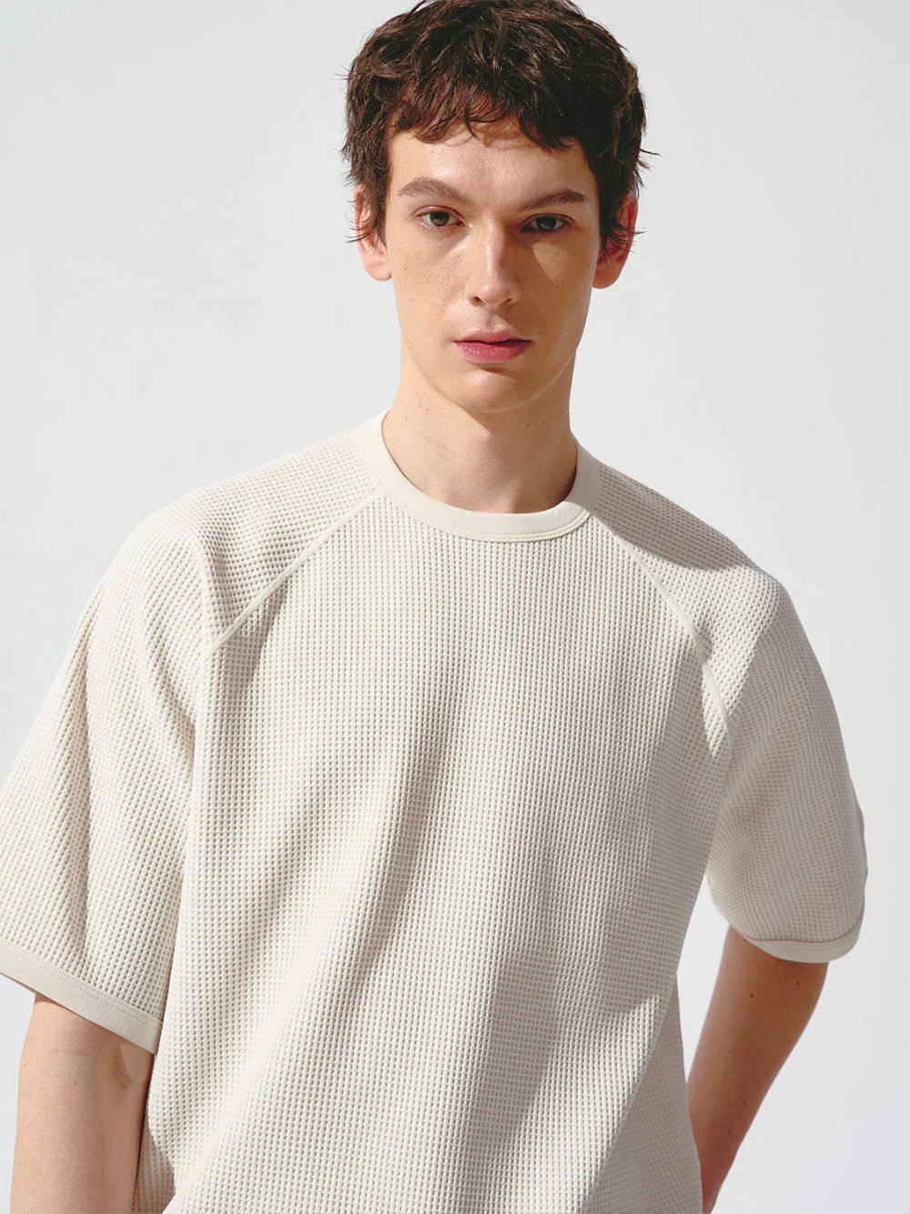 GOLDWIN-WAFFLE LIGHT TSHIRT-GL65143 IVORY