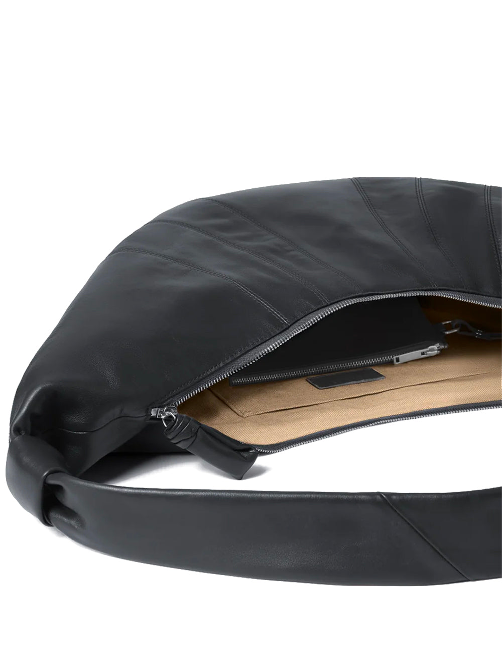 LEMAIRE-LARGE CROISSANT BAG-BG0000.LL095 BK999 BLACK