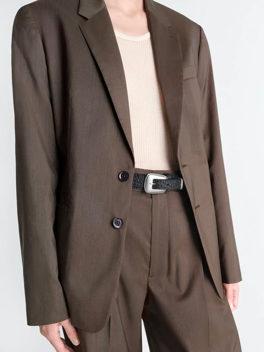 LEMAIRE-MINIMAL WESTERN BELT-AC1181 LL139 BK999 BLACK