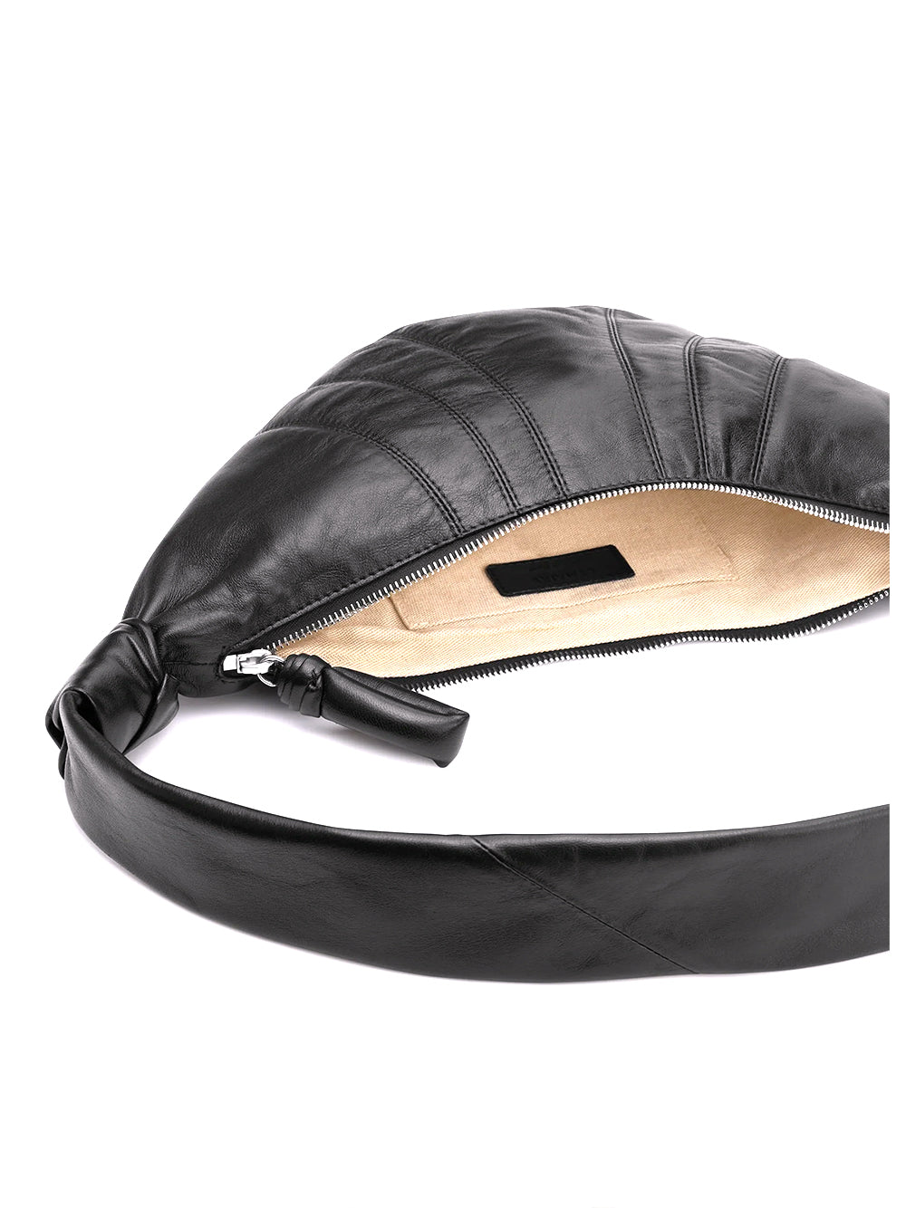 LEMAIRE-SMALL CROISSANT BAG-BG0003.LL095 BK999 BLACK