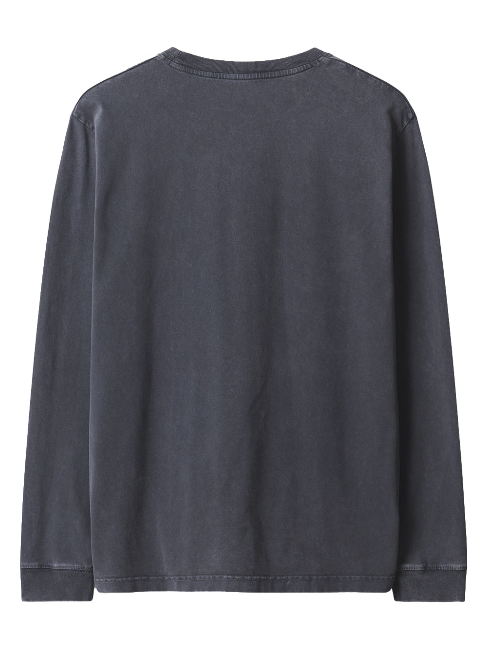 MAISON KITSUNÉ-FOX HEAD FADED COMFORT LS TEE-PM00119KJBIT7 0519 BLACK FADED