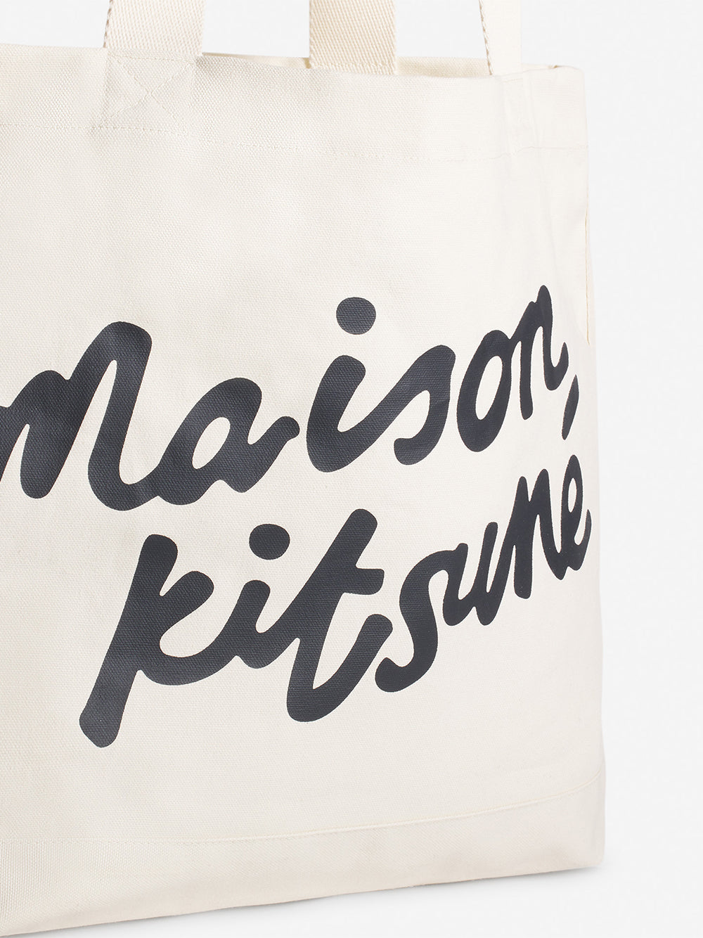 MAISON KITSUNÉ-HANDWRITING TOTE-OW05124WW9042 P700 ECRU