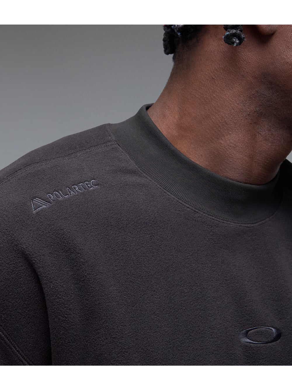 OAKLEY-SLUSH POLAR CREWNECK-FOA408616 021 PITCH BLACK