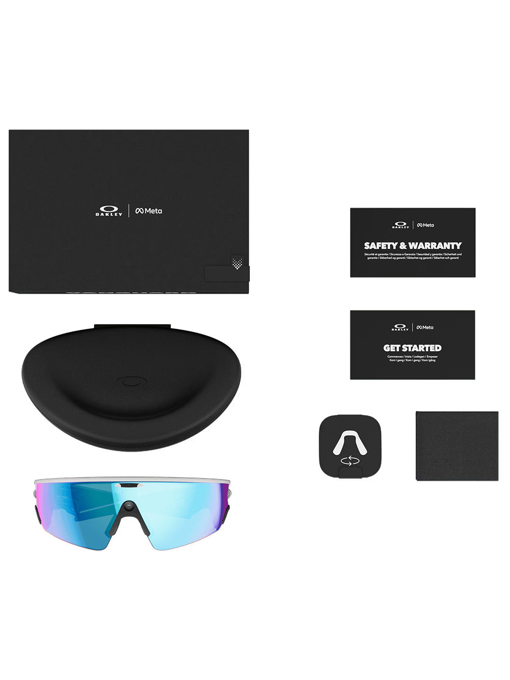 OAKLEY-VANGUARD OAKLEY META-0OW8001 800106 WHITE/PRIZM SAPPHIRE