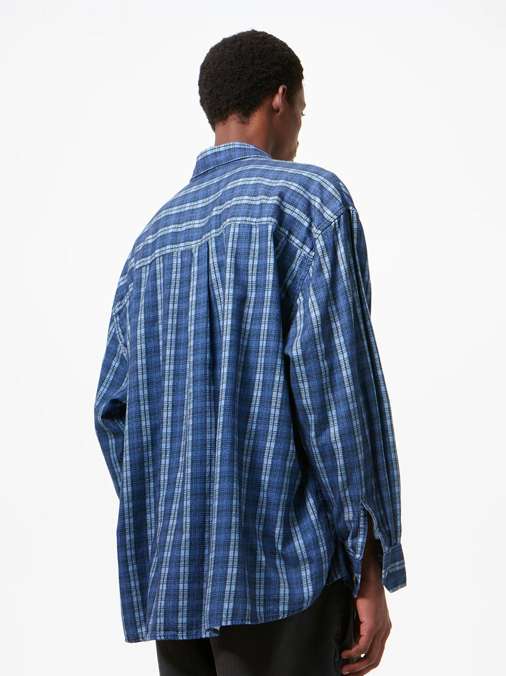 OUR LEGACY-BORROWED SHIRT-M2262BCP CHECK PLEASE PRINT