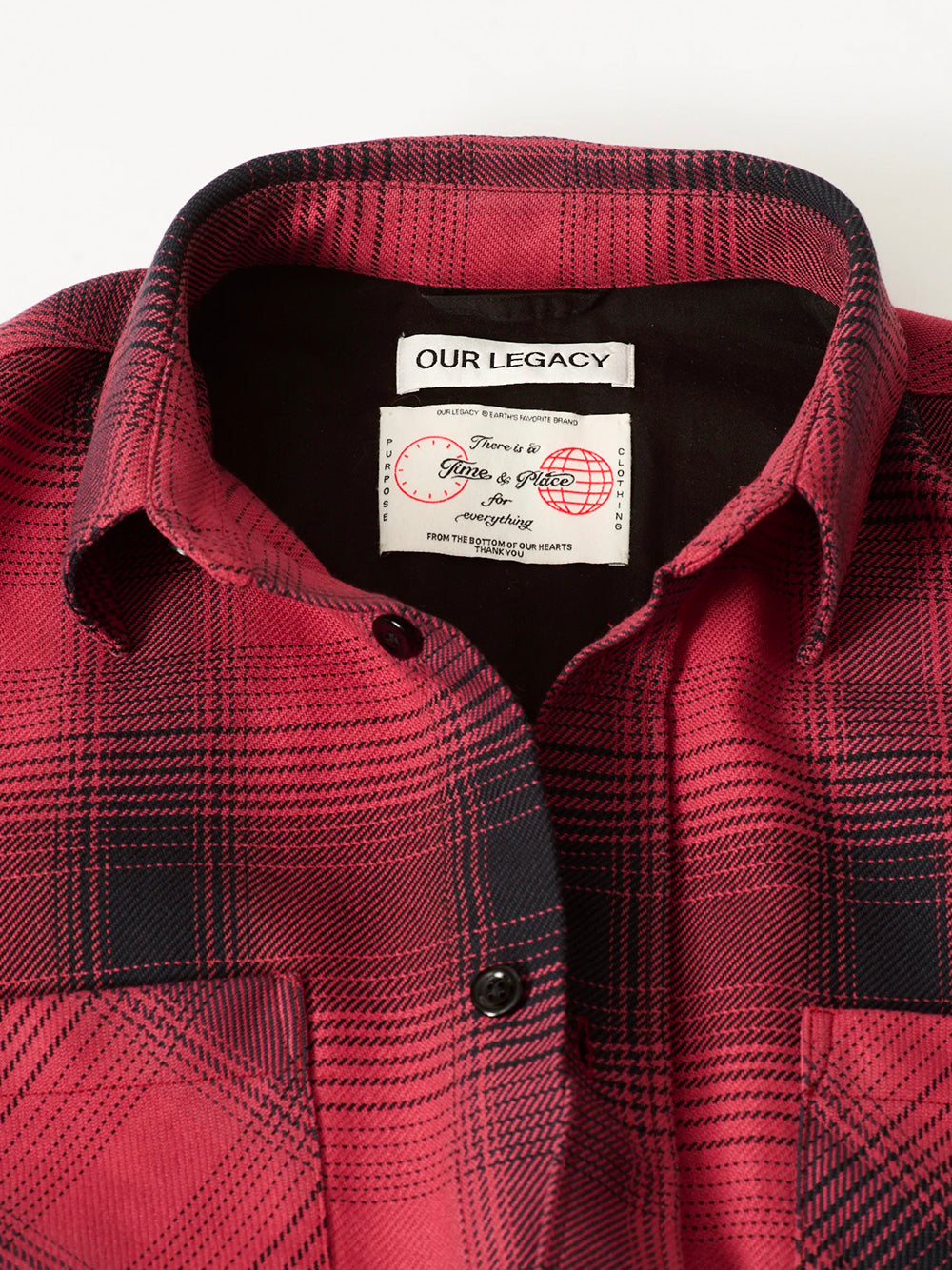 OUR LEGACY-WHOPPIN SHIRT-M4262WBC BISON CHECK RANCH COTTON