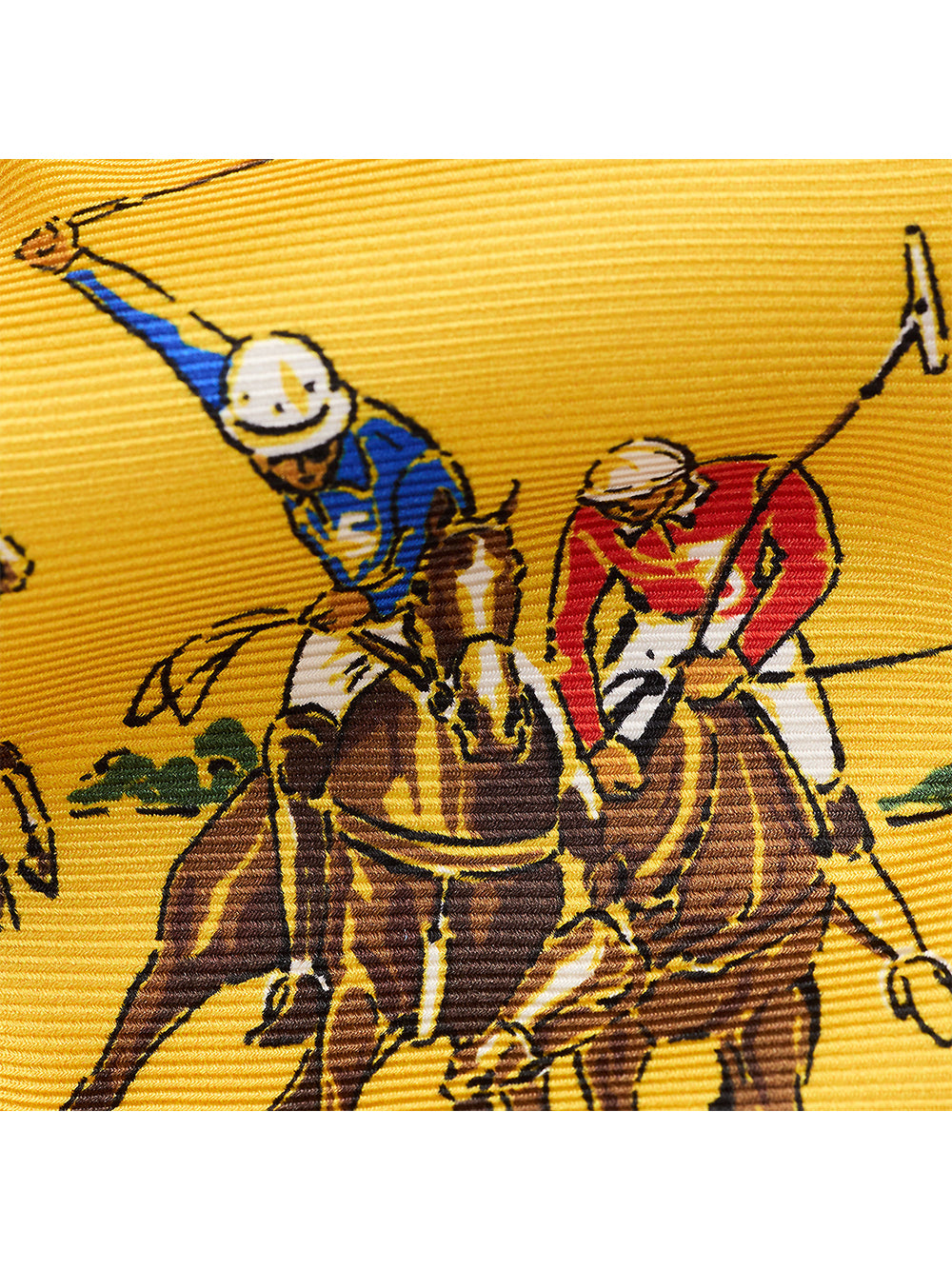 POLO RALPH LAUREN-EQUESTRIAN PRINT SILK TIE-712B13454001 YELLOW