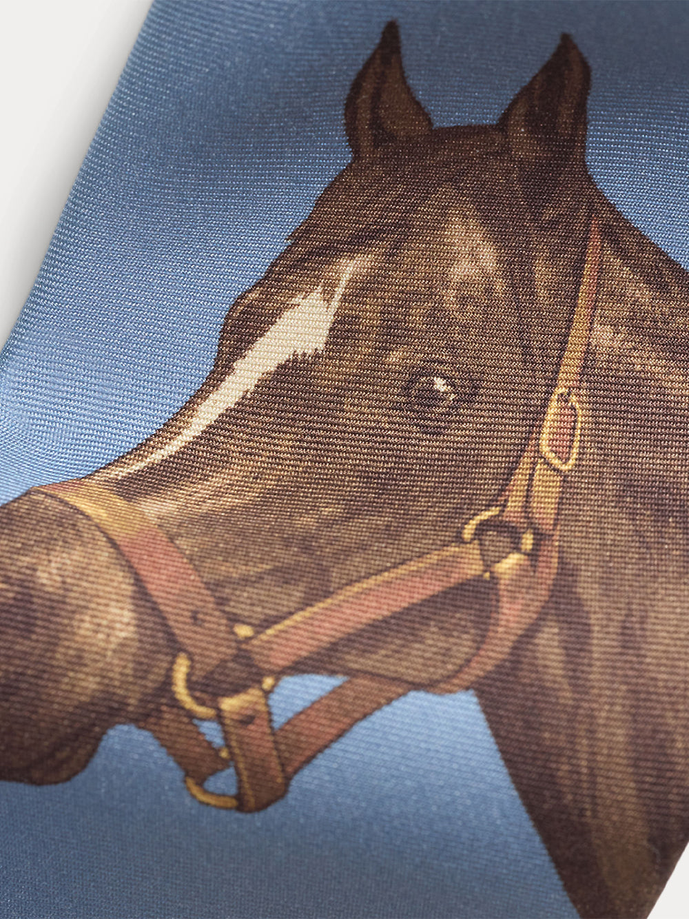 POLO RALPH LAUREN-EQUESTRIAN PRINT SILK TIE-712B13469001 NAVY