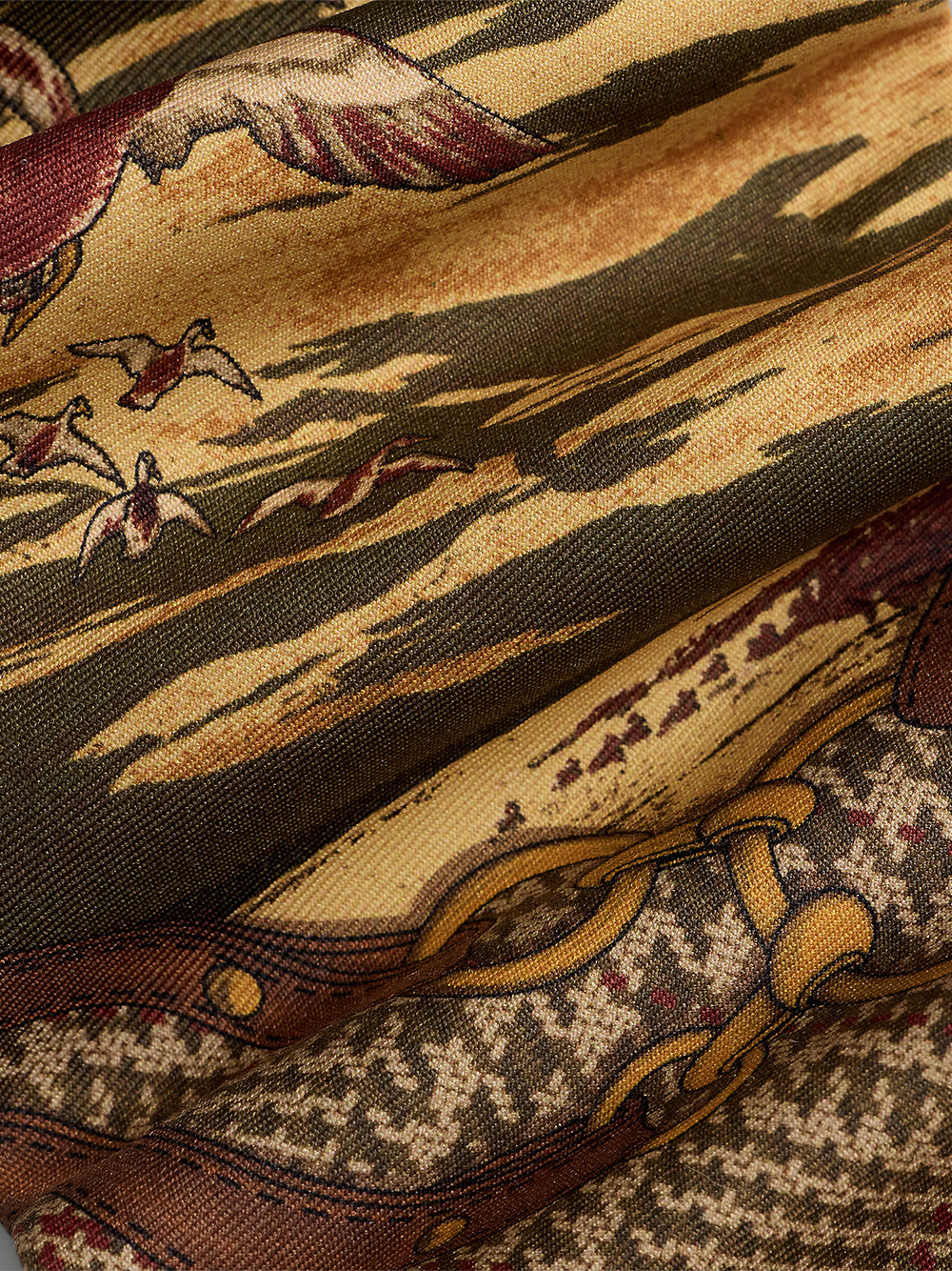 POLO RALPH LAUREN-GRADUATE DUCK-PRINT SILK TIE-712B26908001 MULTI