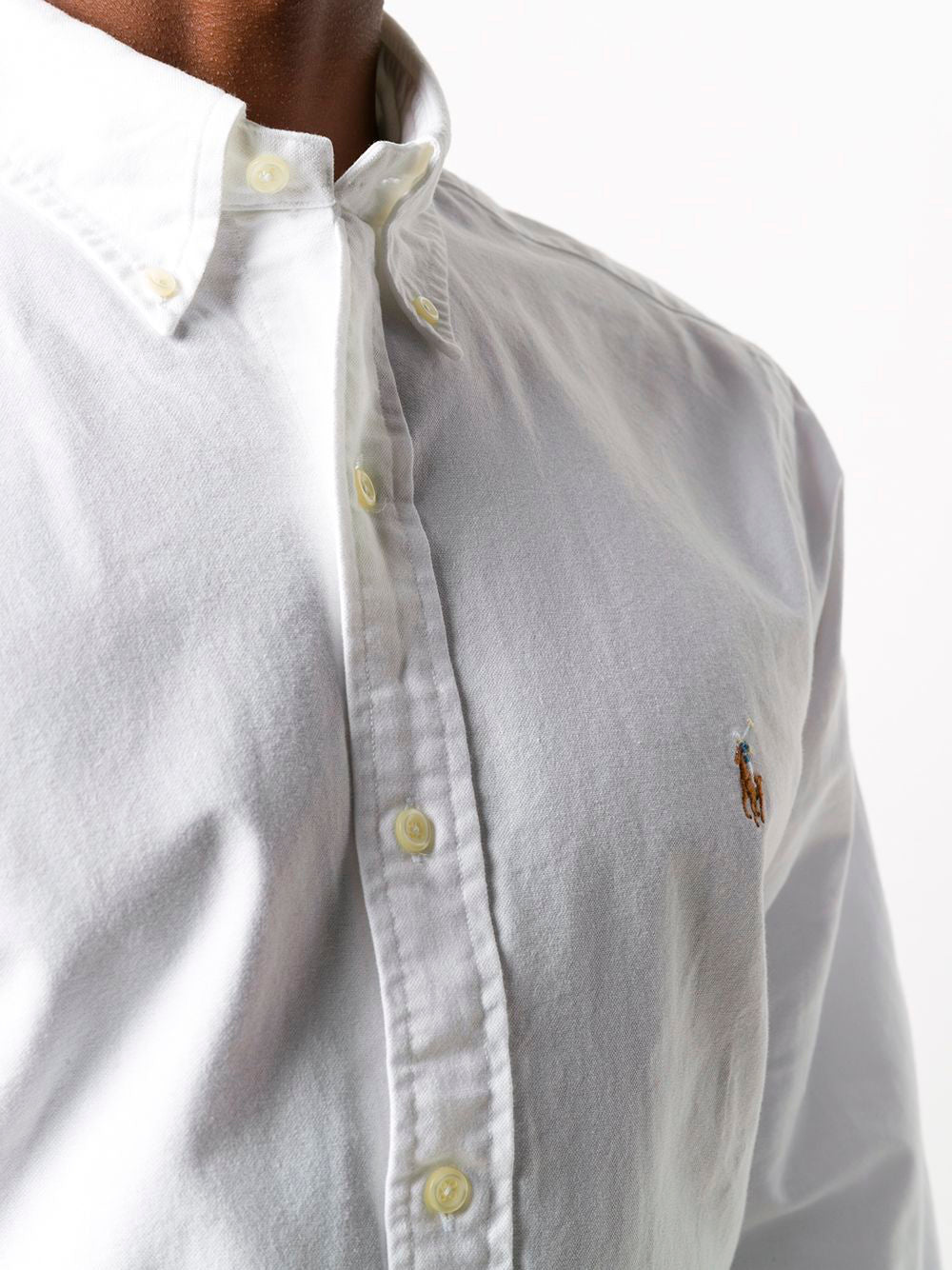 POLO RALPH LAUREN-OXFORD SHIRT - CUSTOM FIT-710792041.001 001 WHITE