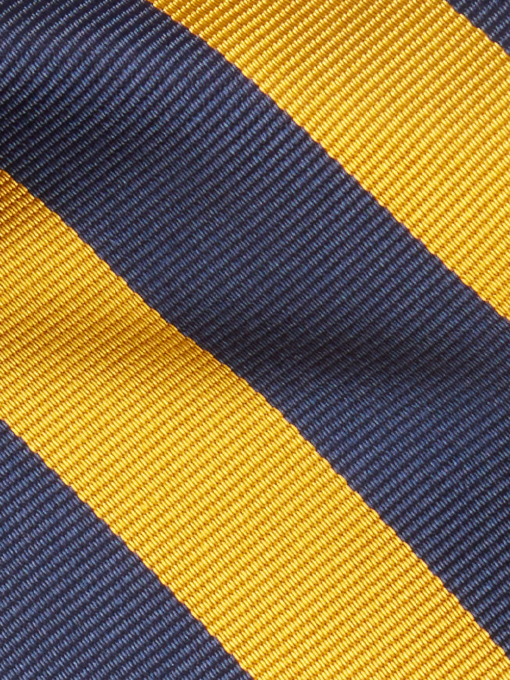 POLO RALPH LAUREN-STRIPED SILK REPP NARROW TIE-712883563001 NAVY/GOLD