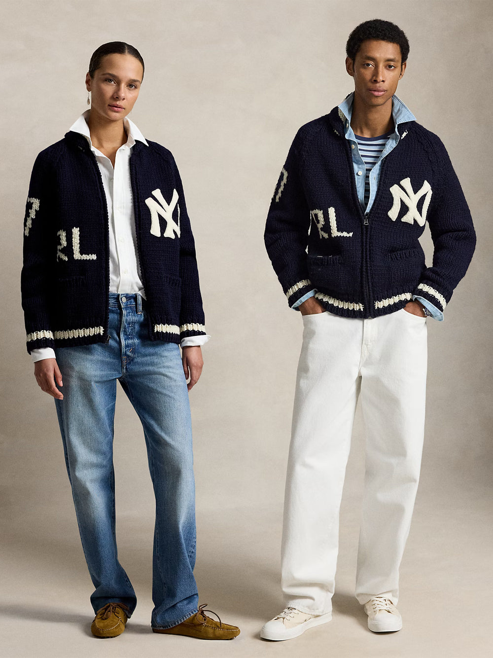 SWEATER-FULL ZIP NY YANKEES