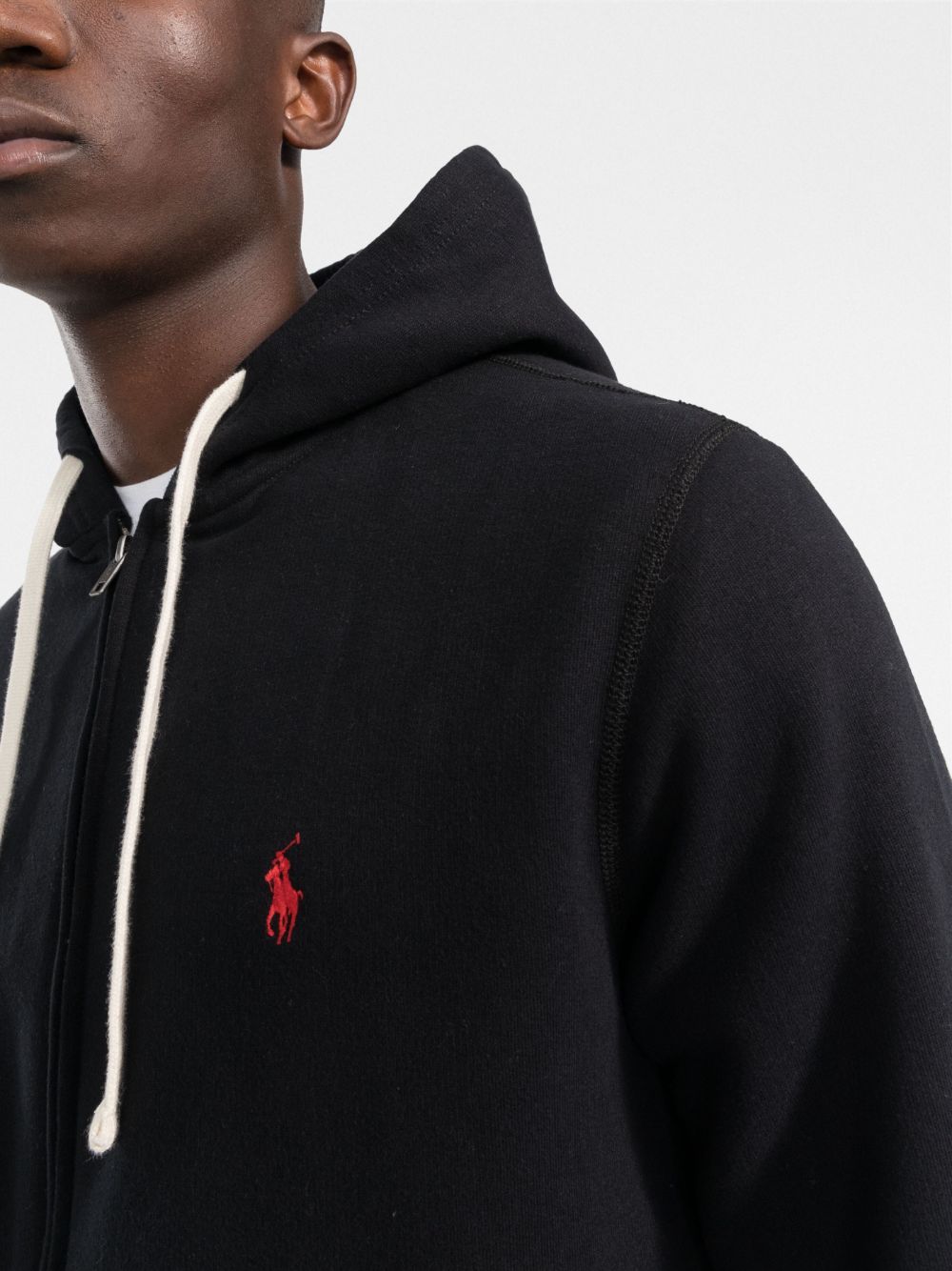POLO RALPH LAUREN-THE RL FLEECE ZIP HOODIE-710813297001 POLO BLACK