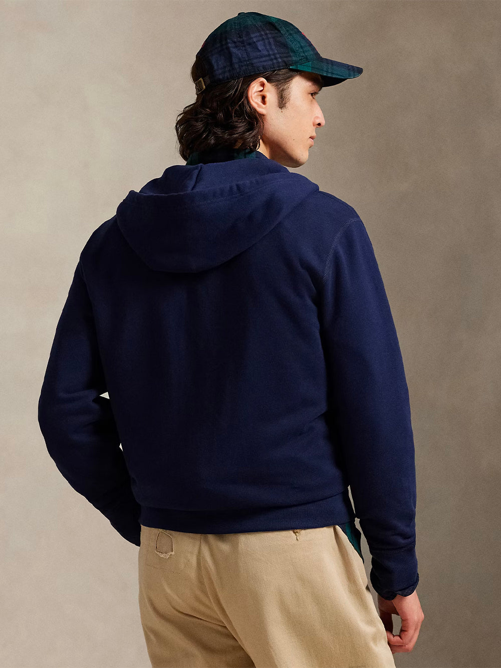 POLO RALPH LAUREN-THE RL FLEECE ZIP HOODIE-710813297004 CRUISE NAVY