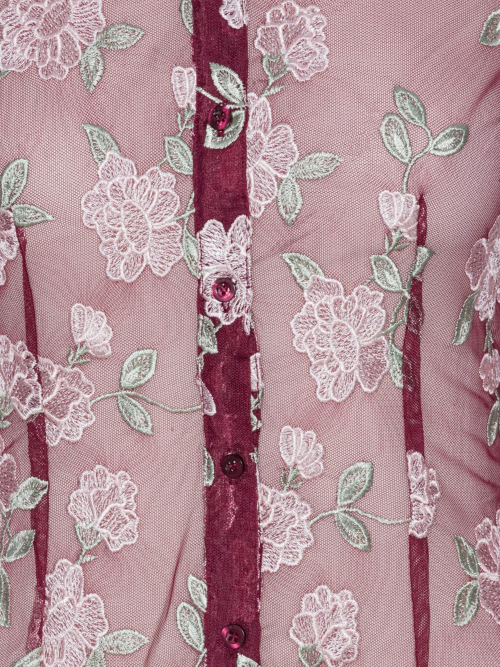 ROTATE-MESH FITTED SHIRT-1145092934 2934 ZINFANDEL COMBINATION