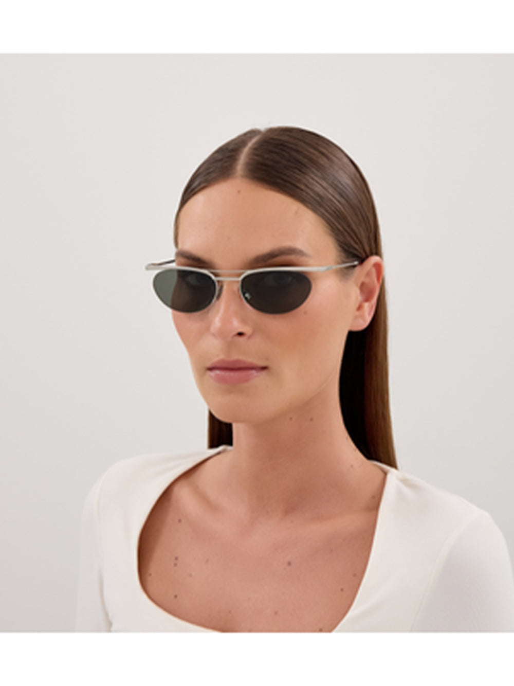 SAINT LAURENT-SL 862-SL 862.002 002 SILVER/GREY