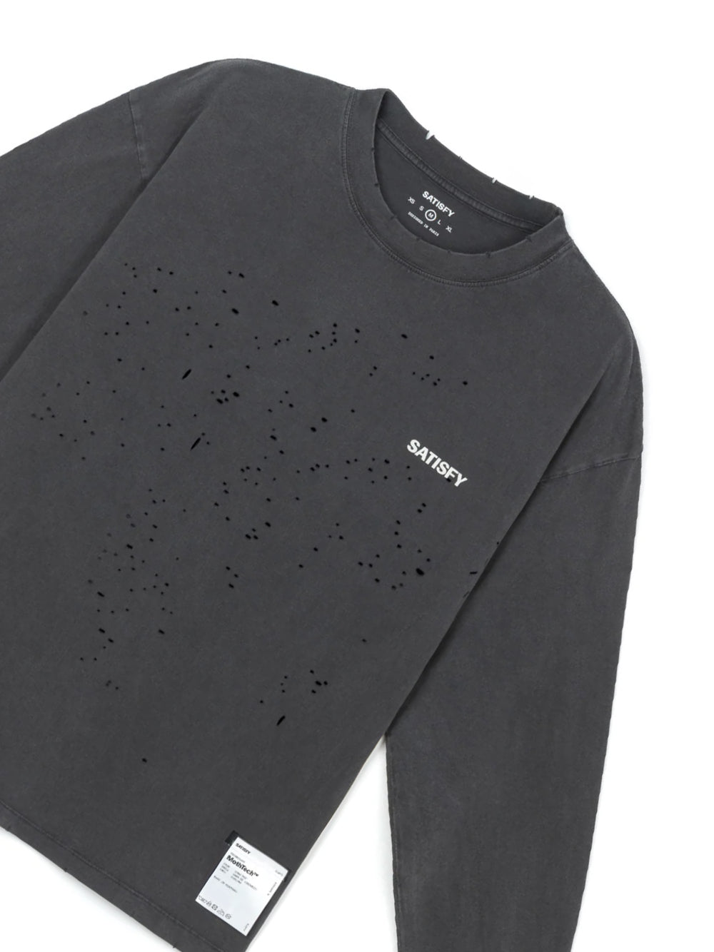 SATISFY-MOTHTECH LONG TEE-11073.01A02 FADED BLACK
