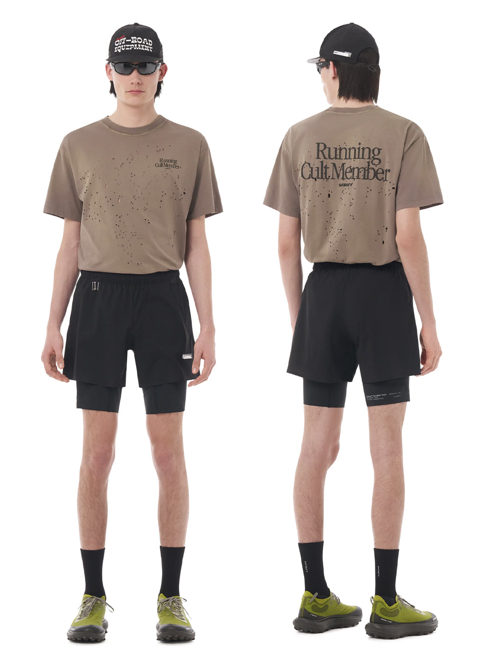 SATISFY-RIPPY CORDURA 8" TRAIL SHORTS-12053.00000 BLACK