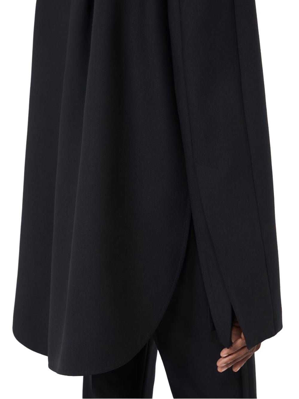 SPORTMAX-BLAZER IN LANA TECNICA-SPSGESTRO 001 NERO