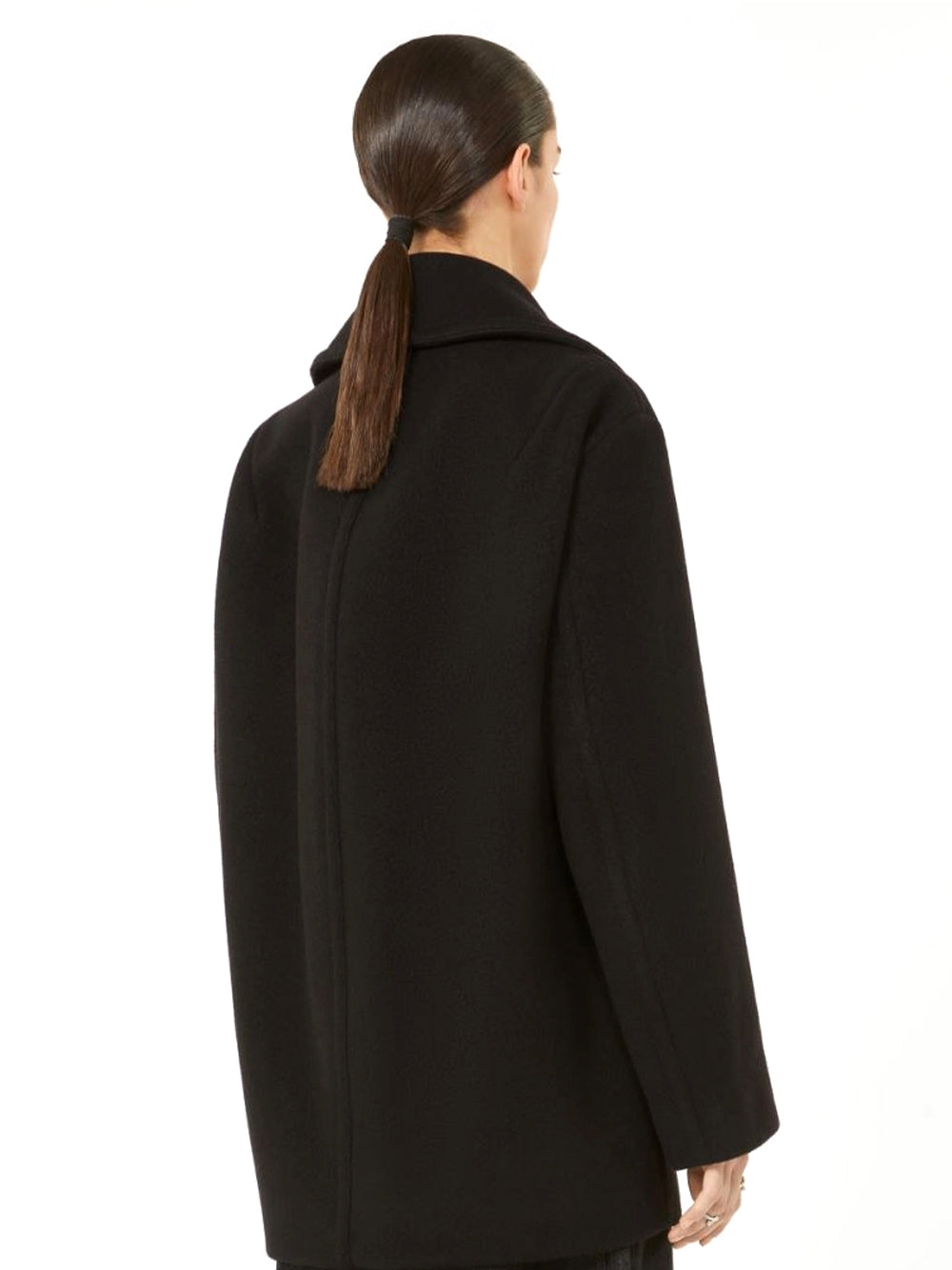SPORTMAX-TABELLA PEACOAT-2522086012600 004 NERO